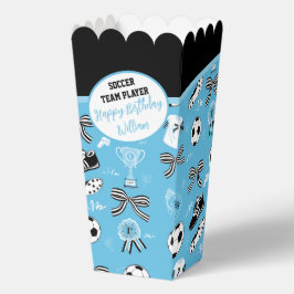 Boy Soccer Player Geburtstagsparty blau Geschenkschachtel