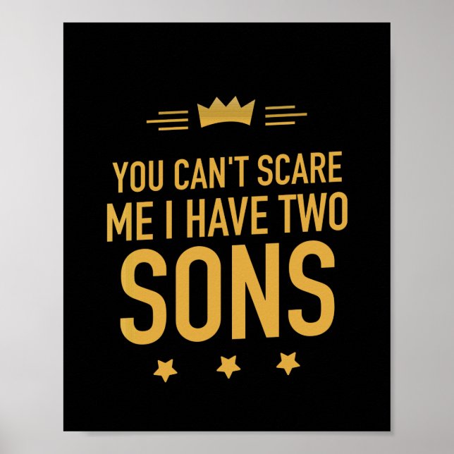 Boy son Funny mothers day gift for mother her mom Poster (Vorne)