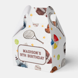 Boy Sports Kindergeburtstag Gefälligbox Geschenkschachtel