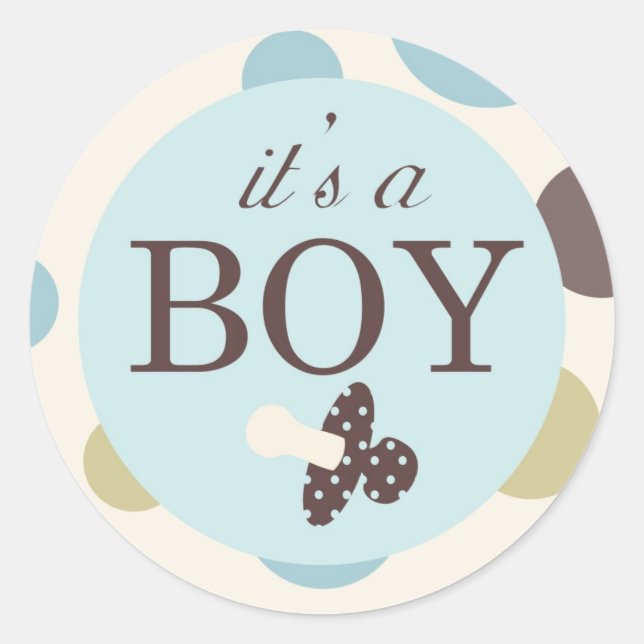 Boy Square Sticker C (Vorderseite)