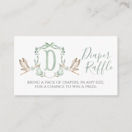 Boy Stork Diaper Raffelkarte Begleitkarte