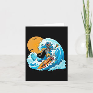 Boy Summer Vacation Skeleton Surfing Hawaii Hawaii Karte