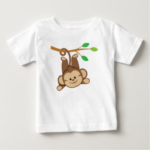 Boy Swinging Monkey Baby T-shirt