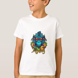 Boy T - Shirt Monkey Design