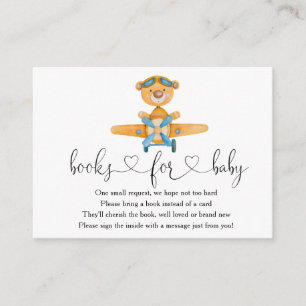 Boy-Teddy-Bärenbücher für Baby Begleitkarte