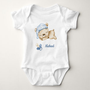 Boy Teddy Bear Baby Bear Baby Bodysuit Strampler