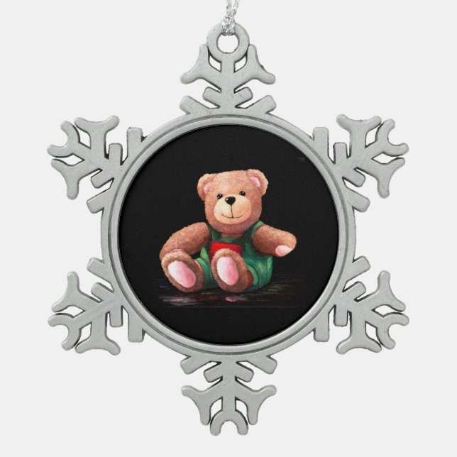 Boy Teddy Bear Ornament (Vorderseite)