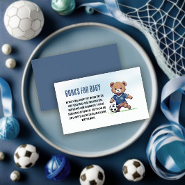 Boy Teddy Bear Soccer Babydusche Bücher für Baby Begleitkarte
