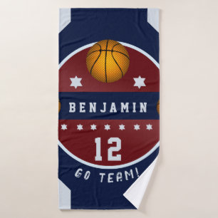 Boy Teen Basketball Alle Stars Name Sport Badehandtuch