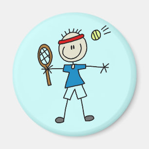 Boy Tennis Player Shirts und Geschenke Magnet