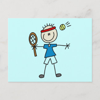 Boy Tennis Player Shirts und Geschenke Postkarte