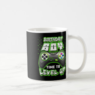 "Boy Time to Level Up Video Game Birthday Gamer 11 Kaffeetasse