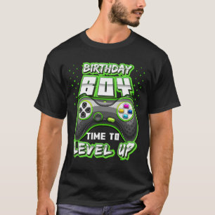"Boy Time to Level Up Video Game Birthday Gamer 11 T-Shirt