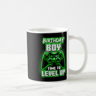 "Boy Time to Level Up Video Game Birthday Gamer 6 Kaffeetasse