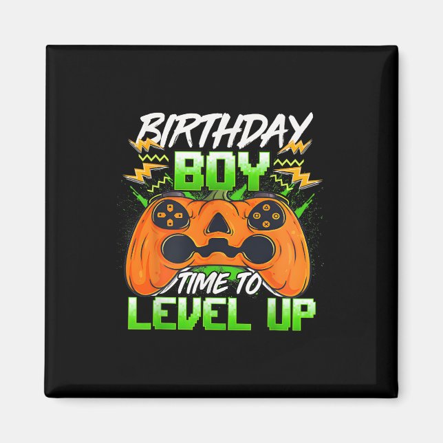 Boy Time to Level Up Video Game Geburtstag Geschen Magnet (Vorne)