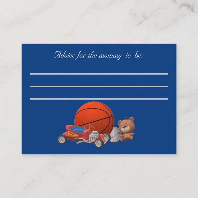 Boy Toys als Hinweiskarte (Vorderseite)