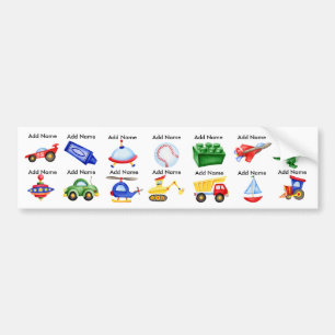 Boy Toys Waterproof Sippy Cup Labels Autoaufkleber