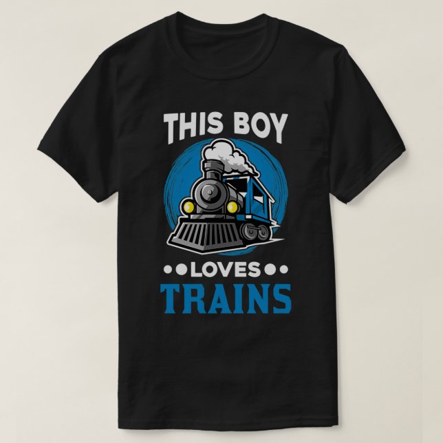Boy Train Locomotive T-Shirt (Design vorne)
