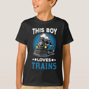 Boy Train Locomotive T-Shirt
