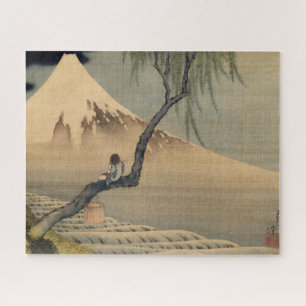 Boy Viewing Mount Fuji von Katsushika Hokusai Puzzle