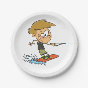 Boy Wakeboarding Fun Summer Water Sports Pappteller