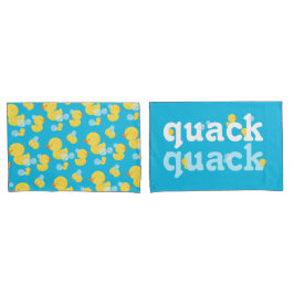 Boy Watercolor Rubber Duck Pillowcase Set Kissenbezug