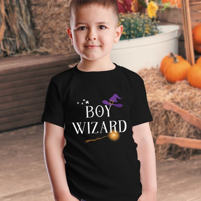 Boy Wizard - Familienpassende Halloween T-Shirt (Von Creator hochgeladen)