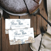 Boy World Map Airplane Diaper Raffle Baby Shower