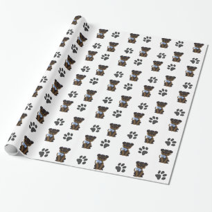 Boy Yorkshire Terrier Geschenkpapier