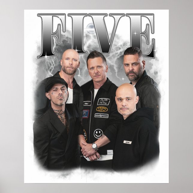 boyband five vintage poster (Vorne)