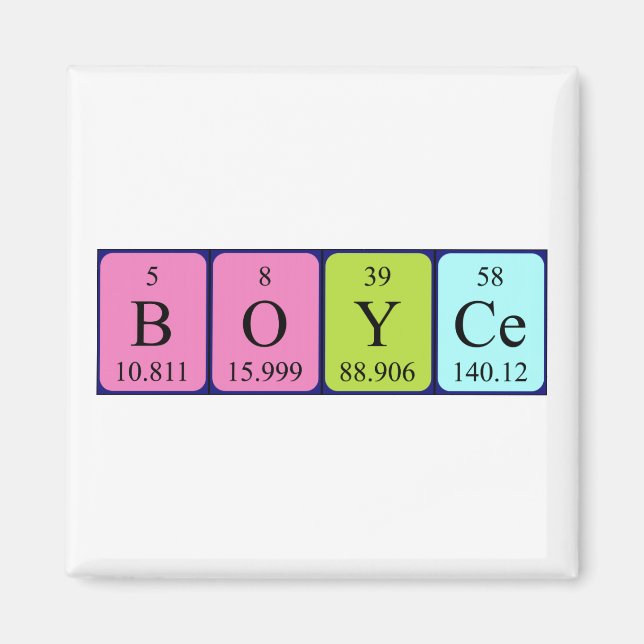 Boyce Periodenmagnet Magnet (Vorne)