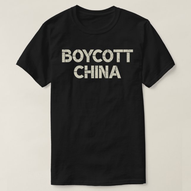 Boycott-China T-Shirt (Design vorne)