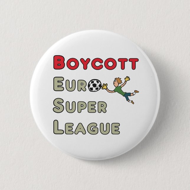 Boycott European Super League Button (Vorderseite)