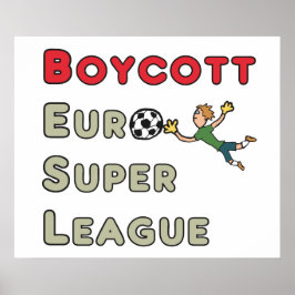 Boycott European Super League Poster