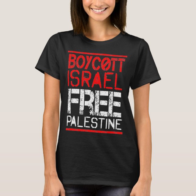 Boycott Israel Palestine Gaza War Awareness  T-Shirt (Vorderseite)