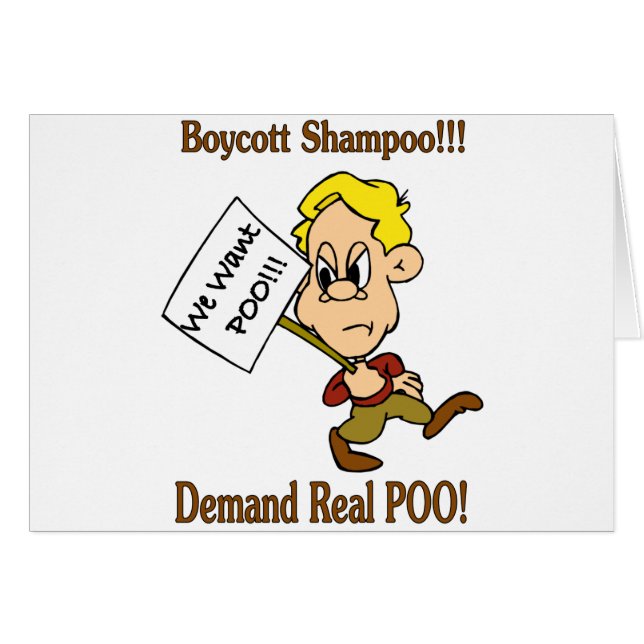 Boycott Shampoo - Demand Real POO (Vorderseite (Horizontal))