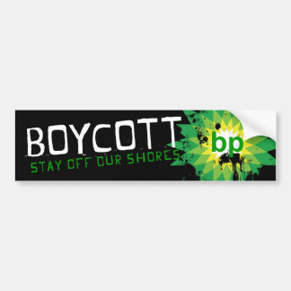 Boycott_stay weg von unserem Ufer Autoaufkleber