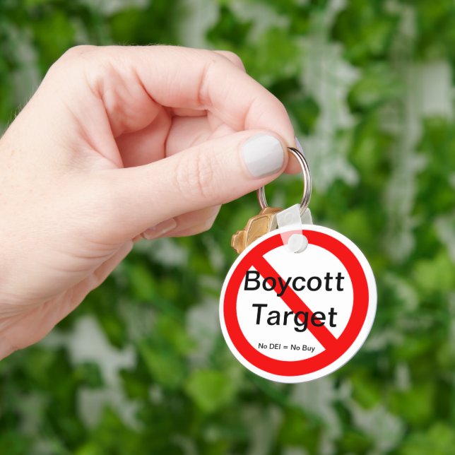 Boycott Target Schlüsselanhänger (Hand)