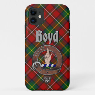 Boyd Clan Abzeichen & Tartan Phone Case