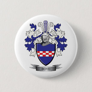 Boyd Familienwappen-Wappen Button