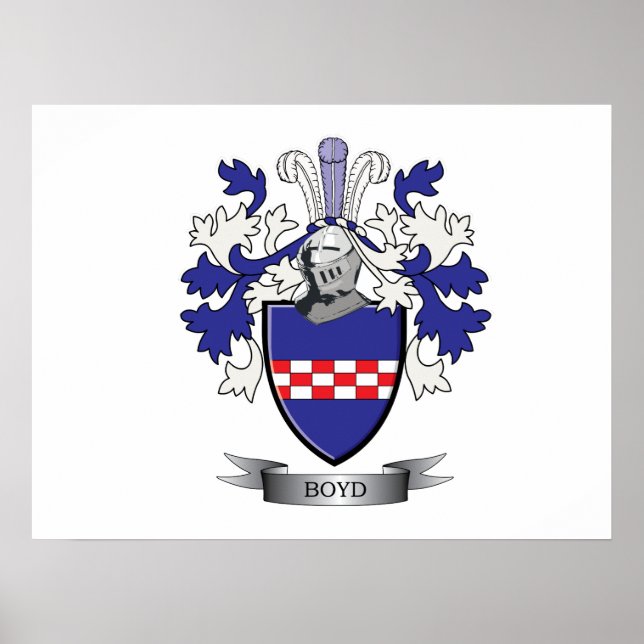 Boyd-Familienwappen-Wappen Poster (Vorne)