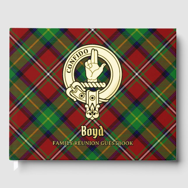 Boyd Family Wiedersehen Gästebuch (Vorderseite)