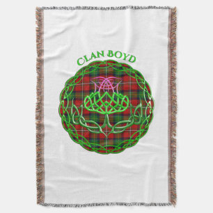 Boyd Scottish Tartan Celtic Thistle Decke