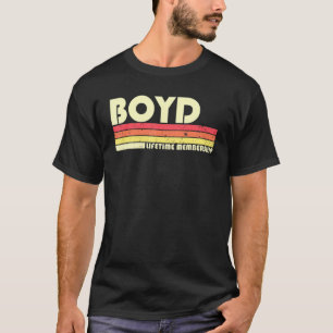 Boyd Surname Retro Vintage 80s 90s Birthday Reunio T-Shirt