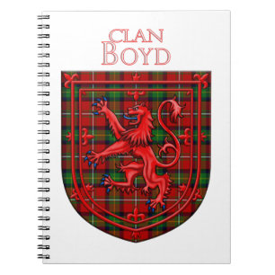 Boyd Tartan Scottish Kariert Lion Rampant Notizblock