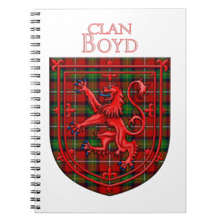Boyd Tartan Scottish Kariert Lion Rampant Notizblock
