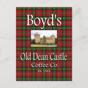 Boyd's Old Dean Castle Coffee Co. Postkarte
