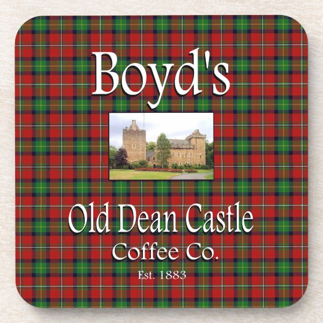Boyd's Old Dean Castle Coffee Co. Untersetzer Set (Vorderseite)