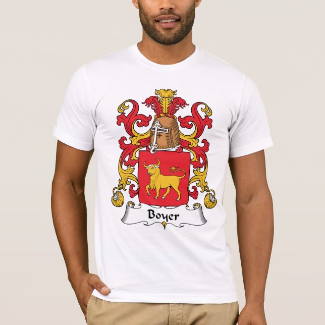 Boyer Familienwappen T-Shirt (Vorderseite)