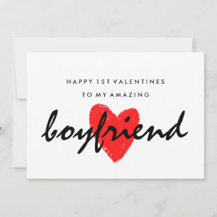 Boyfriend 1st Valentines Card